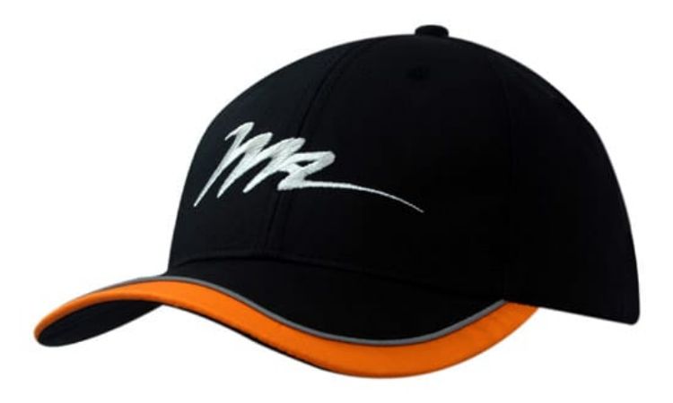 Picture of Canvas Cap with Filter Mesh Lining with Peak Trim & Piping