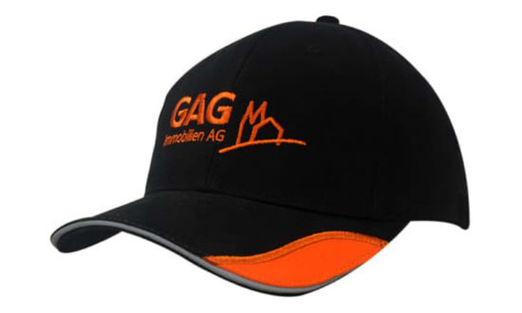 Picture of Brushed Heavy Cotton with Reflective Sandwich, Peak Insert & Embroidered Line