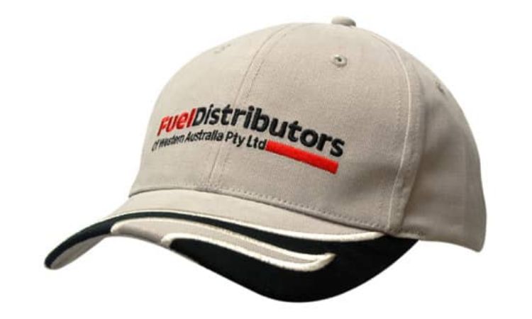 Picture of Brushed Heavy Cotton with Wave Indent & Embroidery on Peak