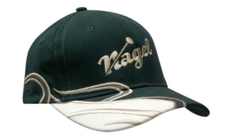 Picture of Brushed Heavy Cotton with Swirl Embroidery on Crown & Peak