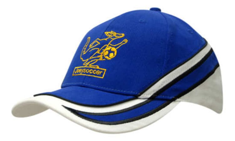 Picture of Brushed Heavy Cotton with Fabric Trims/Embroidery & Piping on Crown & Peak