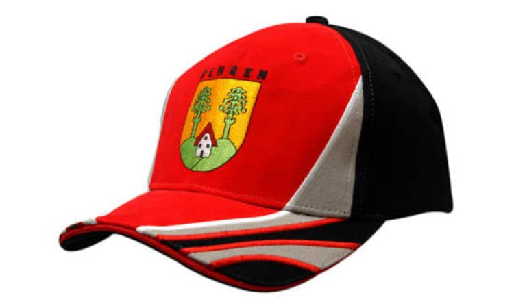 Picture of Brushed Heavy Cotton with Sandwich Trim and Crown/Peak Inserts & Embroidery