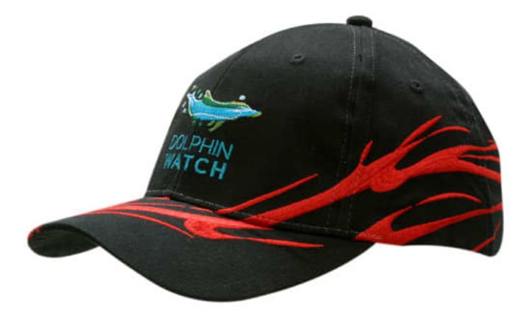 Picture of Brushed Heavy Cotton with Wave Embroidery on Crown & Peak