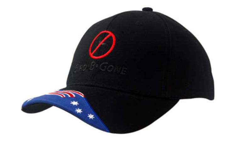 Picture of Brushed Heavy Cotton with Australia Flag Insert/Embroidery on Peak