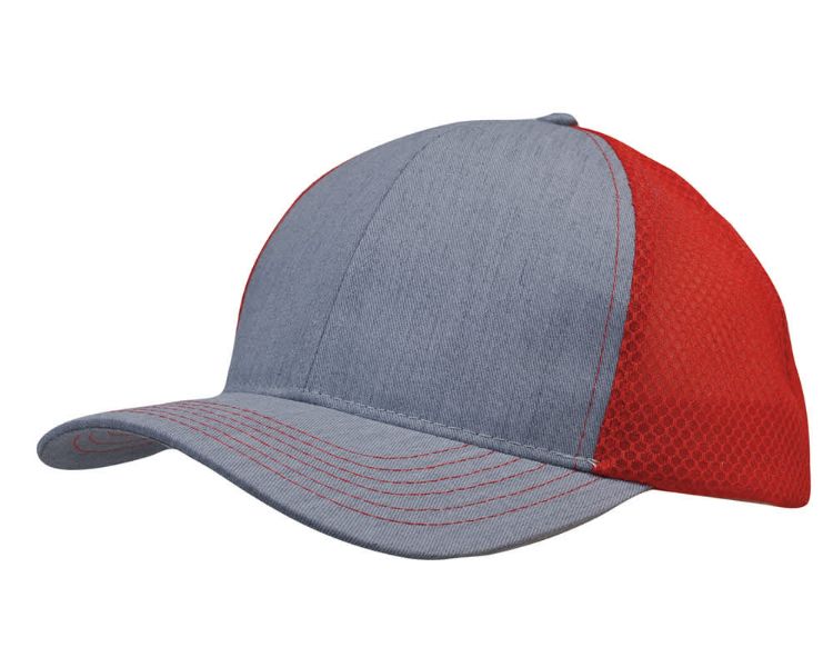 Picture of Light Brushed Poly Cotton Marle with honeycomb mesh