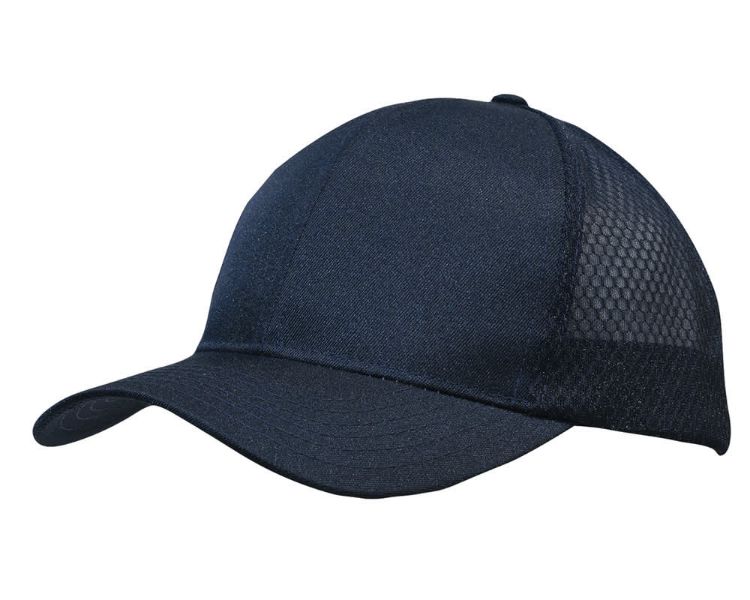 Picture of Breathable poly twill with honeycomb mesh