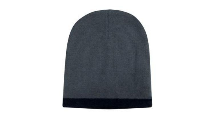 Picture of Roll Down Two Tone Acrylic Beanie - Toque