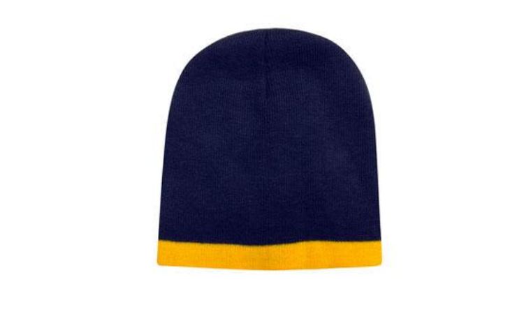 Picture of Roll Down Two Tone Acrylic Beanie - Toque