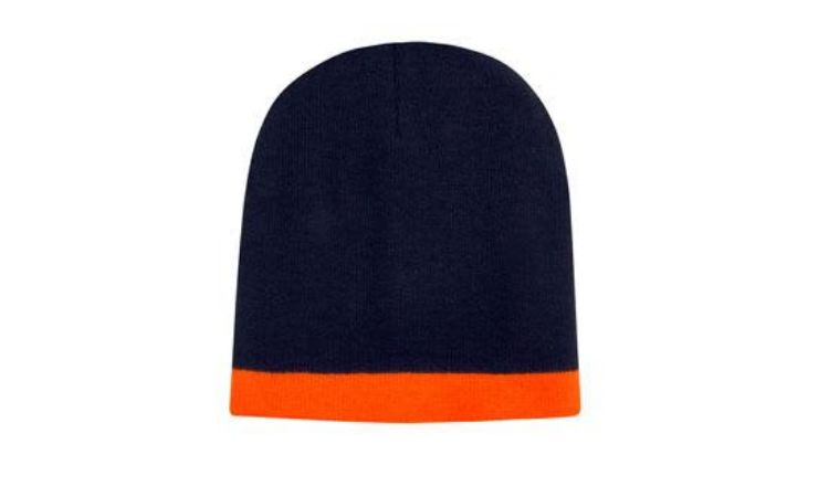 Picture of Roll Down Two Tone Acrylic Beanie - Toque