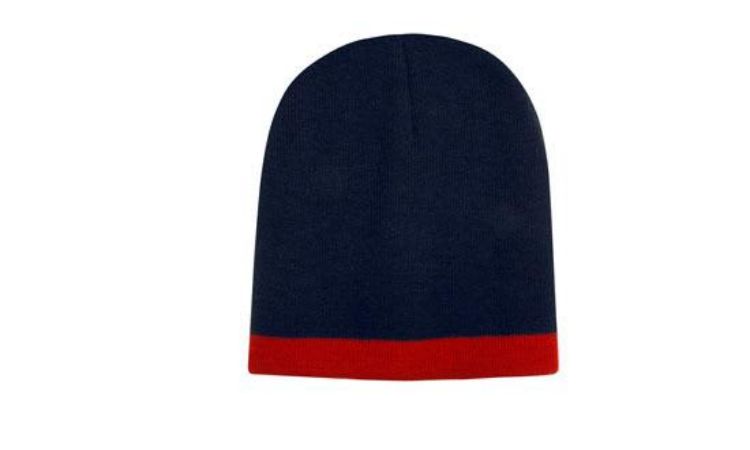 Picture of Roll Down Two Tone Acrylic Beanie - Toque