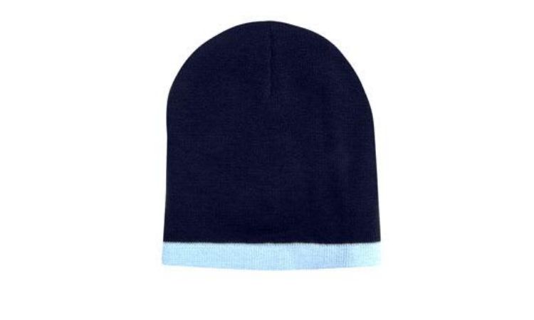 Picture of Roll Down Two Tone Acrylic Beanie - Toque
