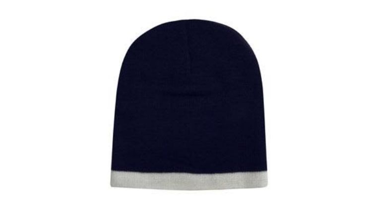 Picture of Roll Down Two Tone Acrylic Beanie - Toque