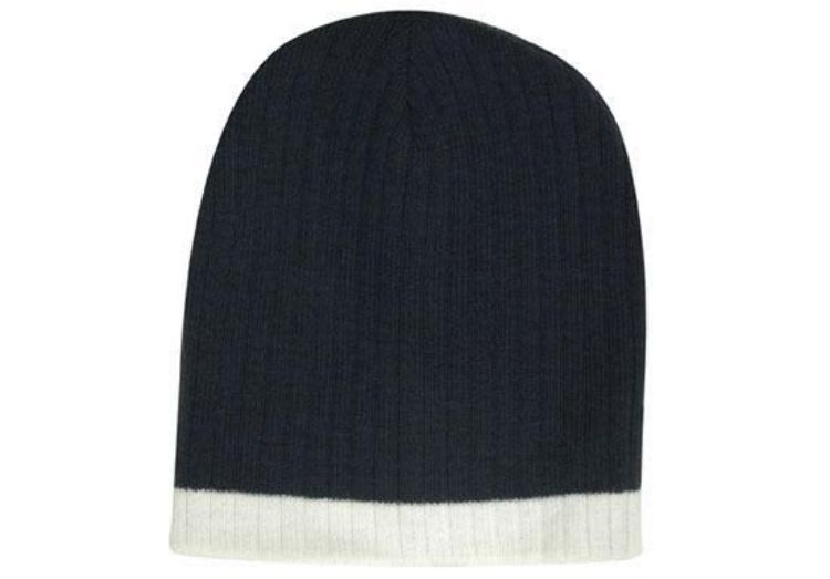 Picture of Two Tone Cable Knit Beanie - Toque