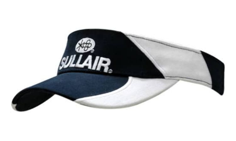 Picture of Brushed Heavy Cotton Visor with Inserts & Embroidery on Crown & Peak