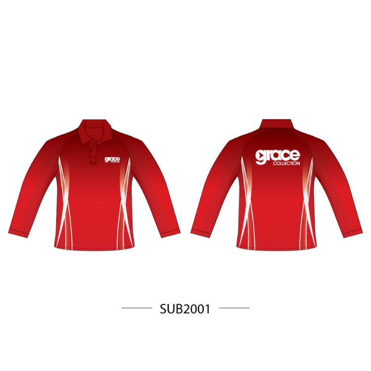 Picture of Sublimated Long Sleeve Polo