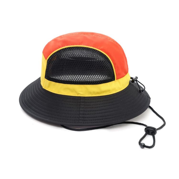 Picture of - Panelled Bucket Hat with Chin Rope