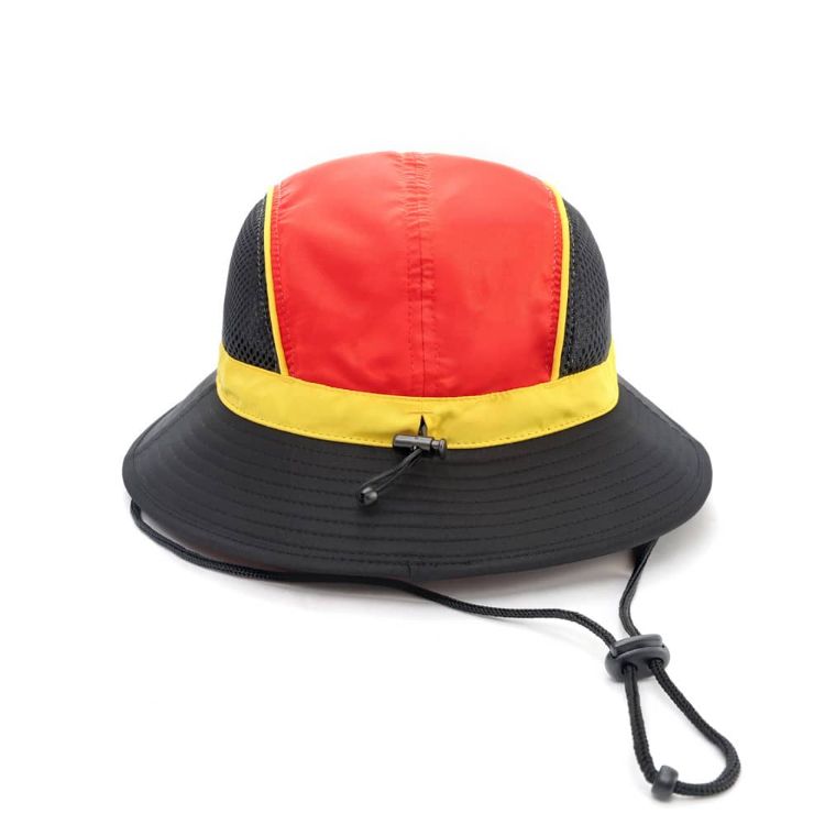 Picture of - Panelled Bucket Hat with Chin Rope