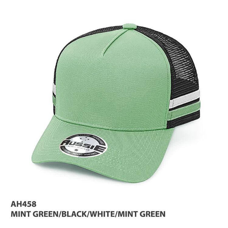 Picture of Kids A-Frame Striped Trucker Cap