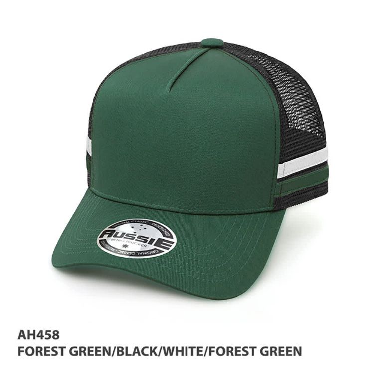 Picture of Kids A-Frame Striped Trucker Cap
