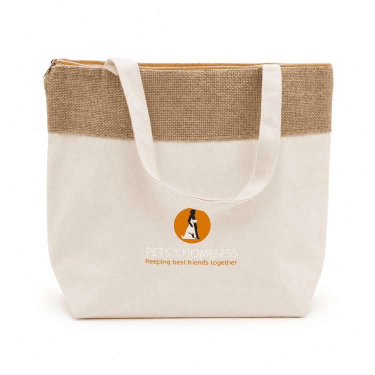 Picture of The Brooke Jute and Cotton Cooler Bag
