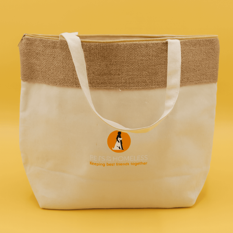 Picture of The Brooke Jute and Cotton Cooler Bag