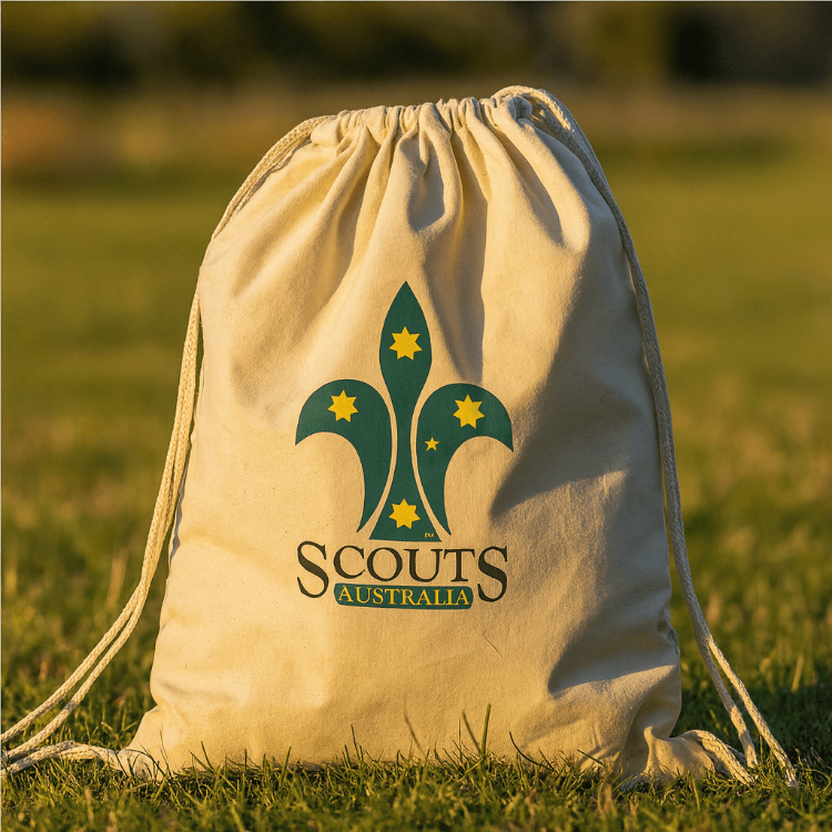 Picture of Calico Drawstring Bag
