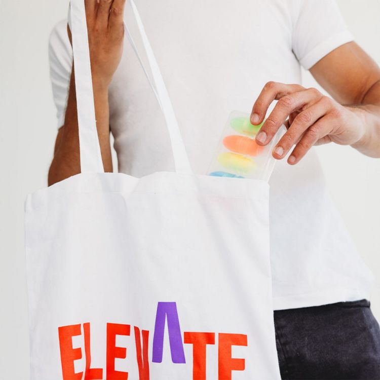 Picture of Colourful Calico Tote Bag