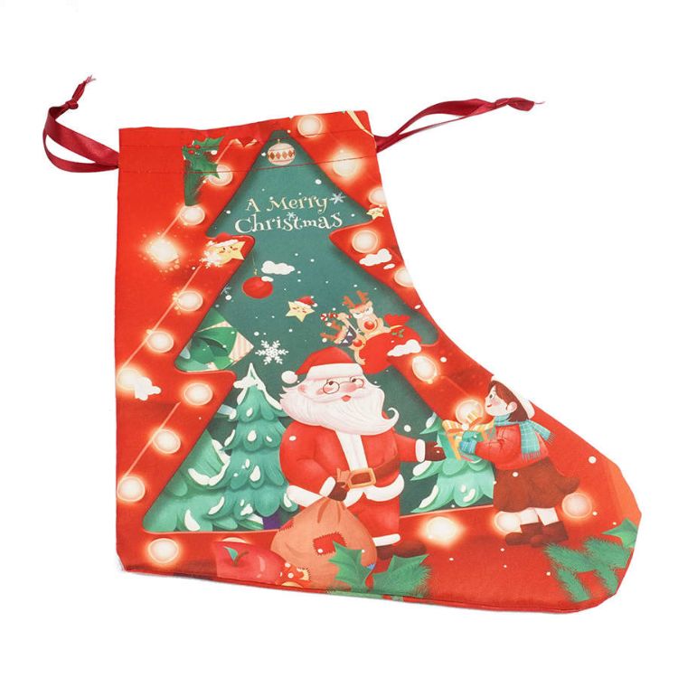 Picture of Santa Sock Gift Tote