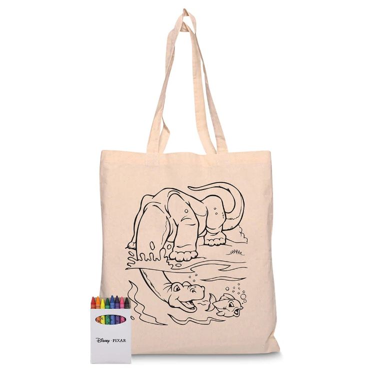 Picture of Squiggle Calico bag + Crayon set