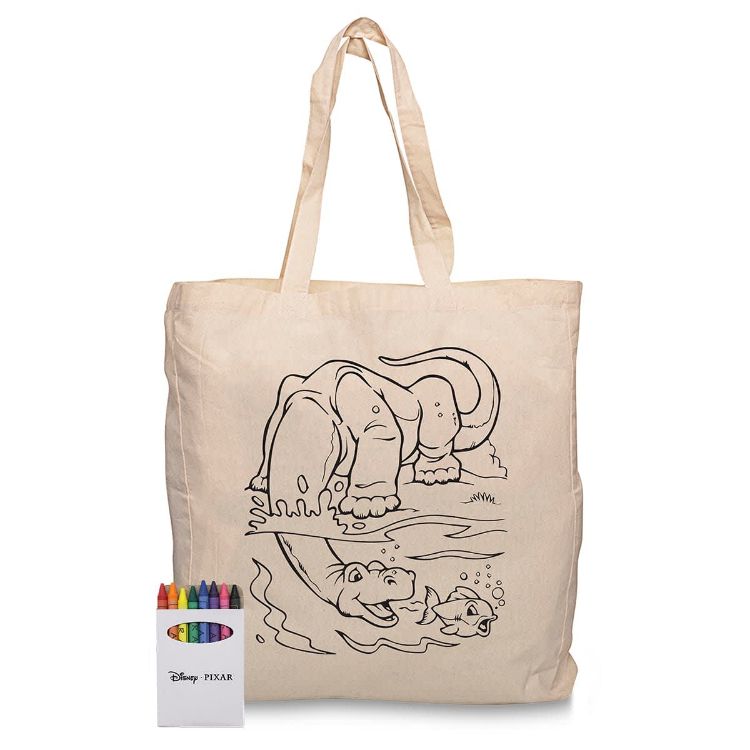 Picture of Squiggle Calico bag + Crayon set