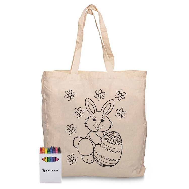 Picture of Squiggle Calico bag + Crayon set