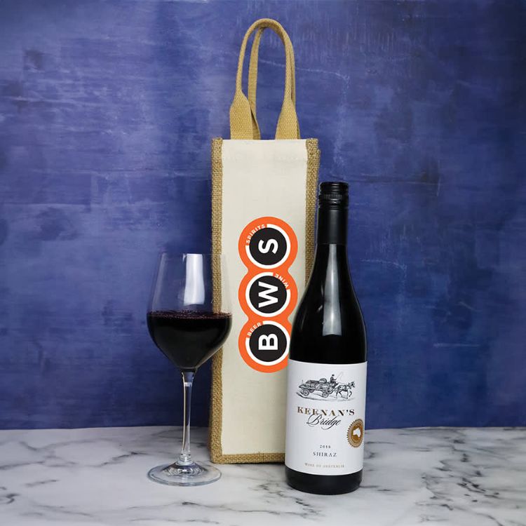 Picture of Jute Single Wine Bag