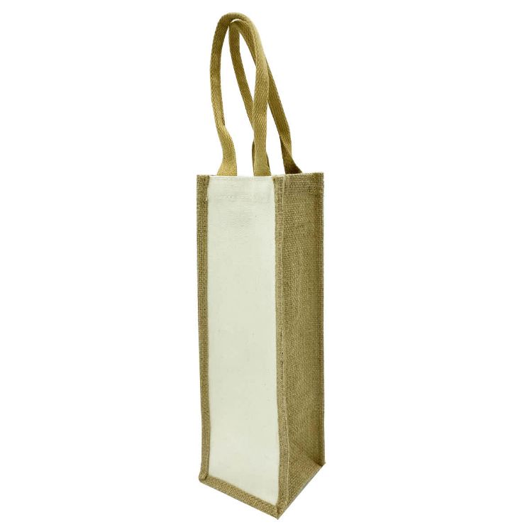 Picture of Jute Single Wine Bag