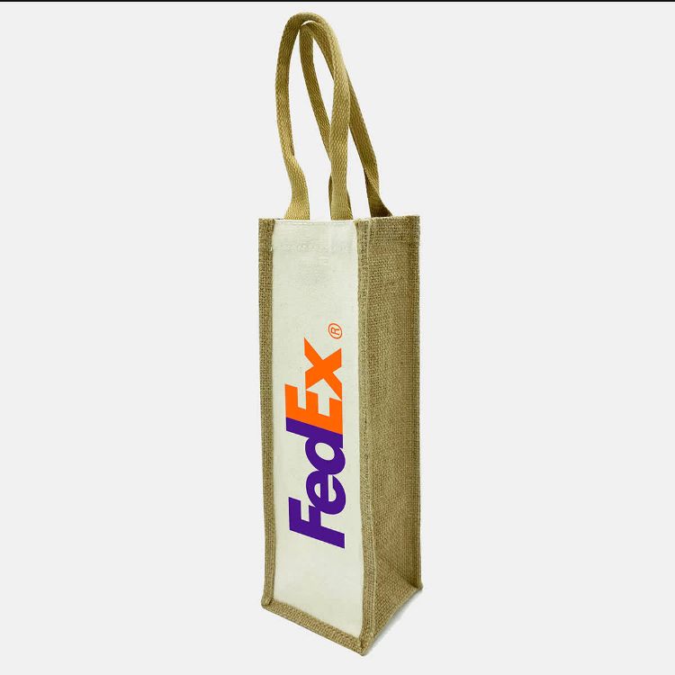 Picture of Jute Single Wine Bag