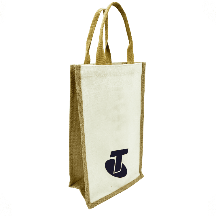 Picture of Jute Double Wine Bag