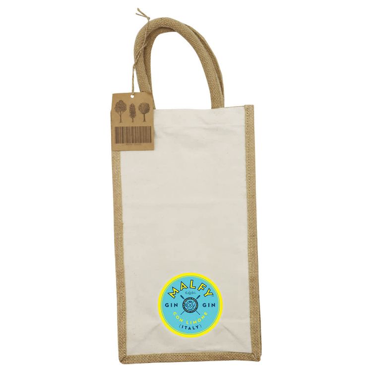 Picture of Jute Double Wine Bag