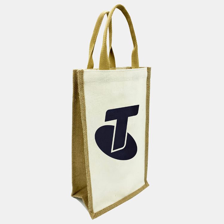 Picture of Jute Double Wine Bag
