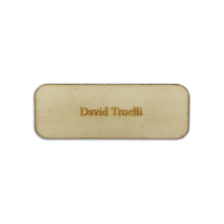 Picture of Complete Magnetic Wooden Badge