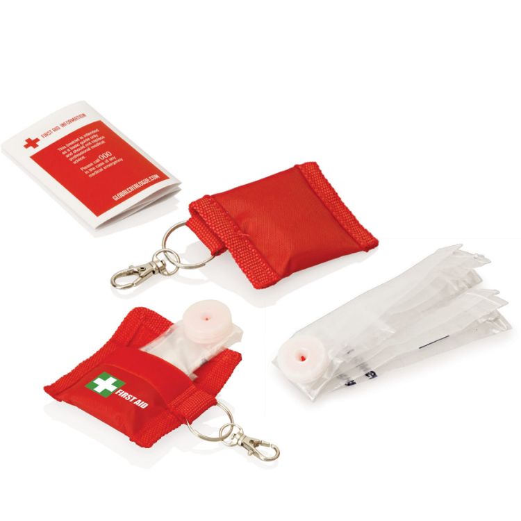 Picture of First Aid CPR Mask Keyring
