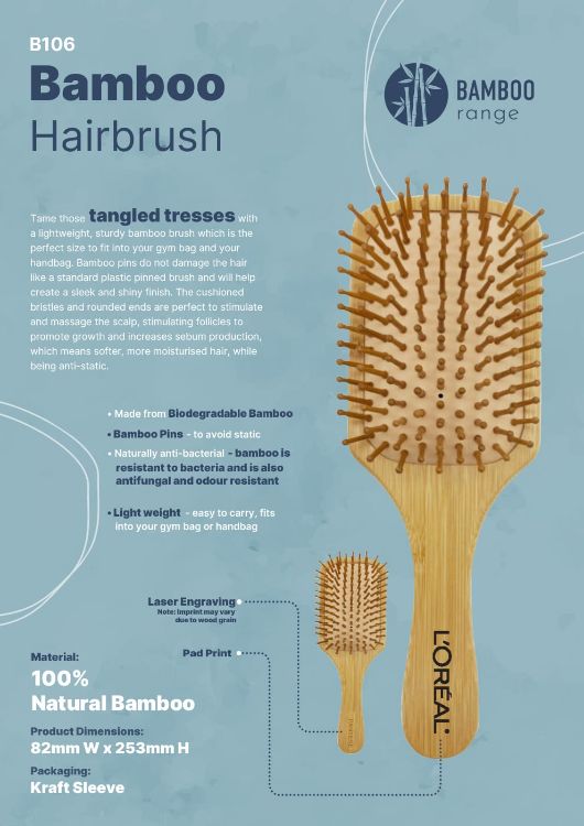 Picture of Bamboo Hairbrush