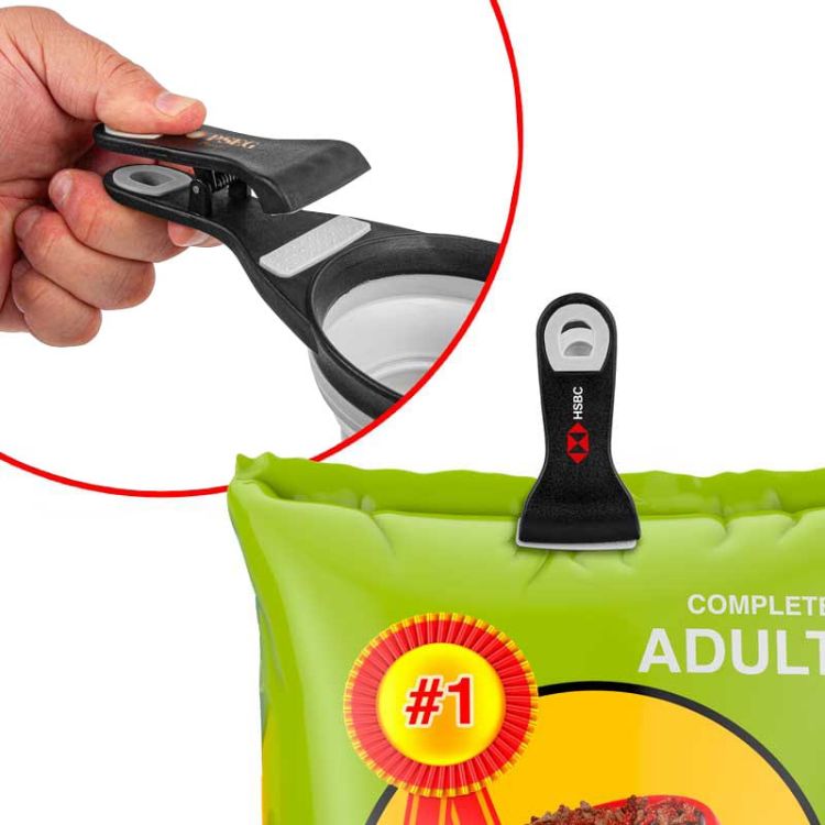 Picture of Collapsible Silicone Pet Food Scoop & Bag Clip