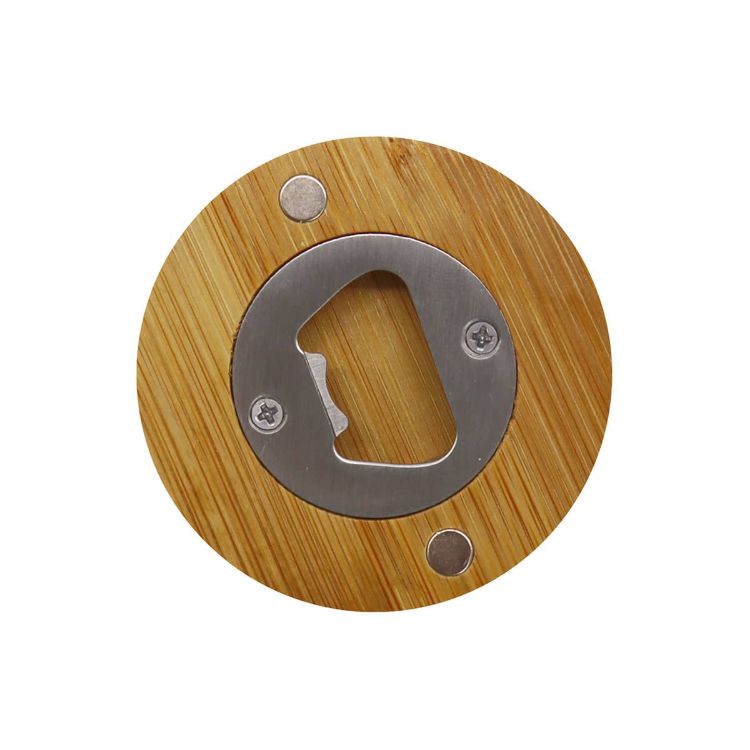 Picture of Round Bamboo Bottle Opener