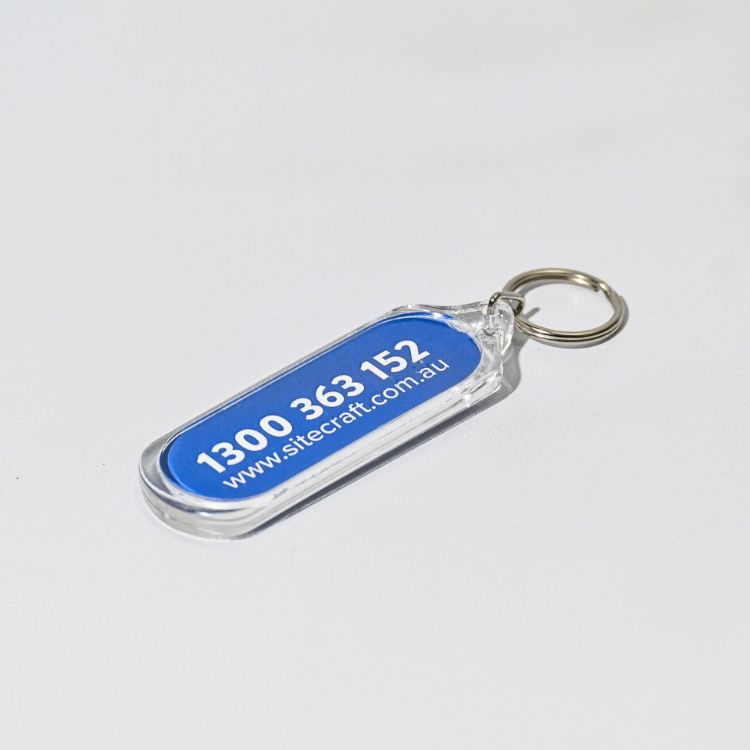 Picture of Oval Acrylic Keychain