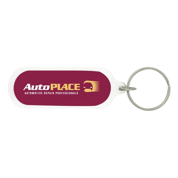Picture of Oval Acrylic Keychain