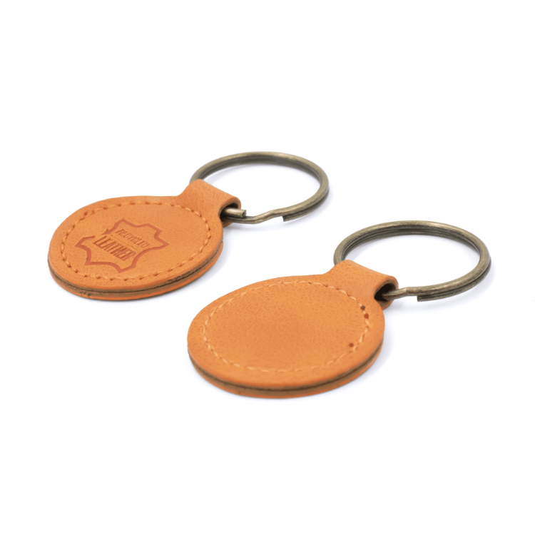 Picture of London Recycled Leather Keyring