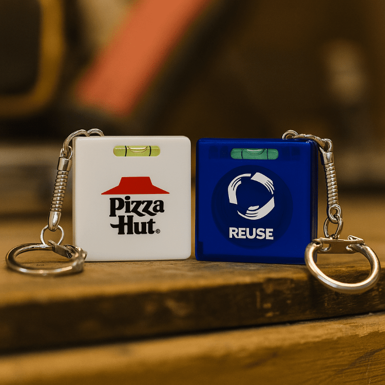 Picture of Tape Measure with Level Key Chain