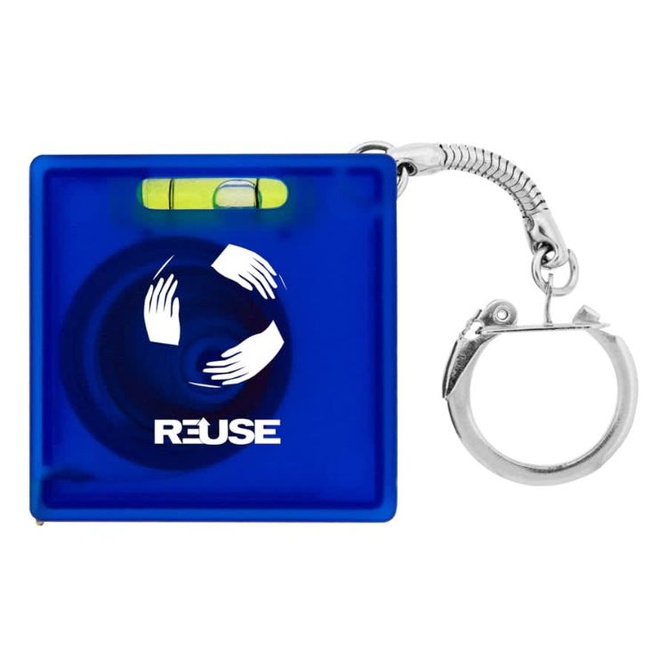 Picture of Tape Measure with Level Key Chain