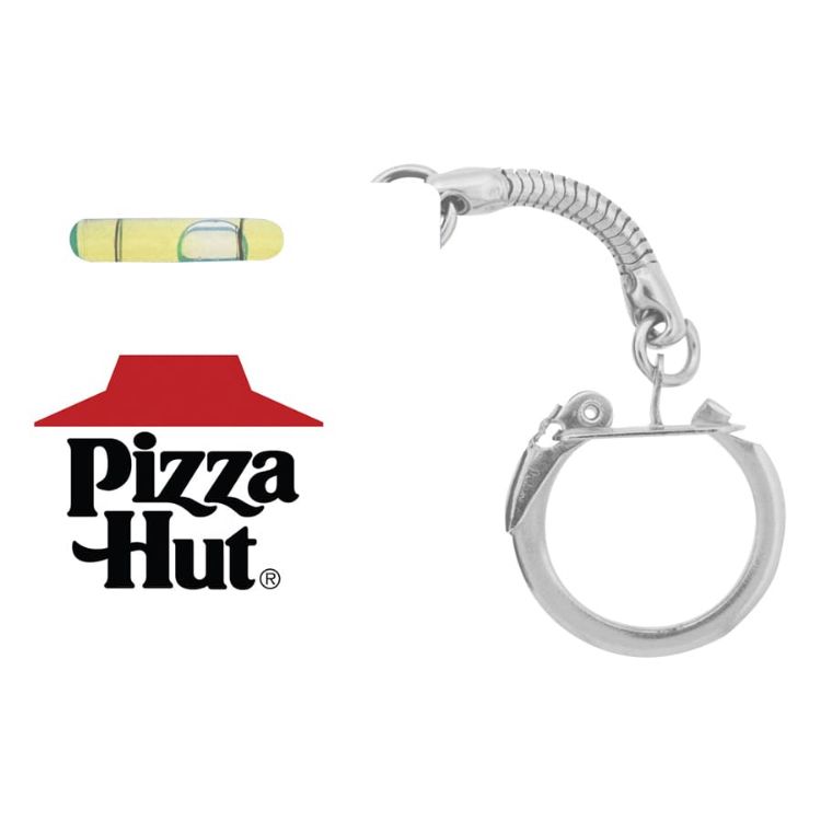 Picture of Tape Measure with Level Key Chain