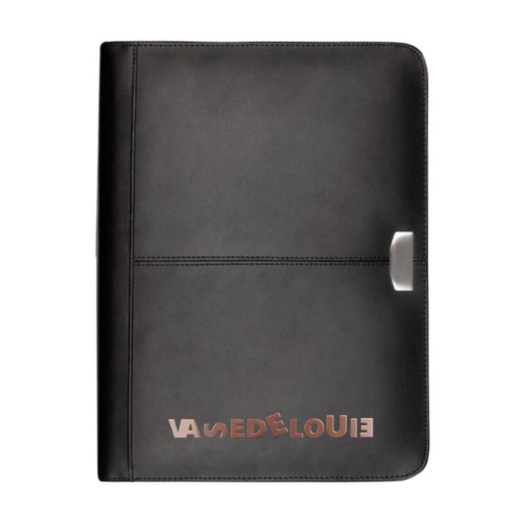Picture of Essex Leather Zippered 3 Ring Compendium