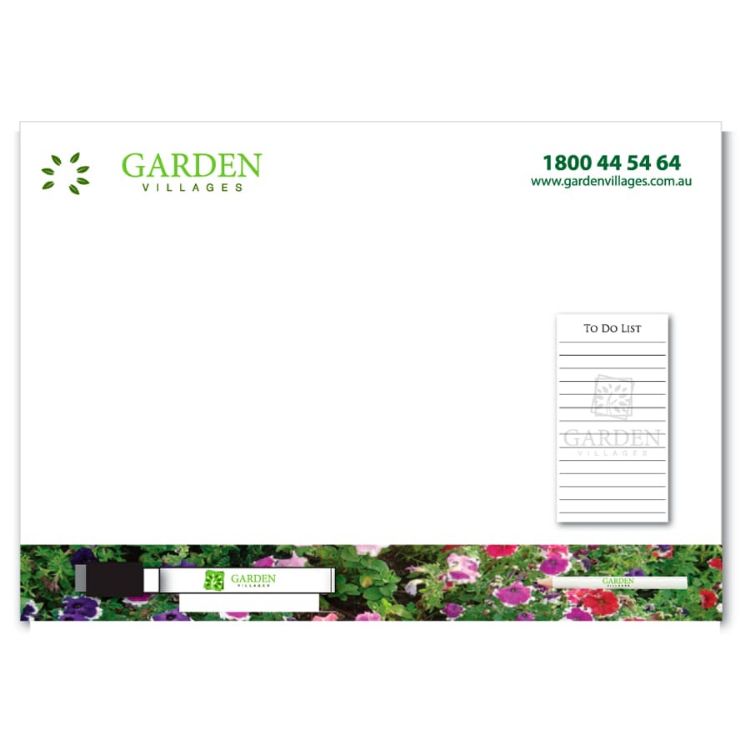 Picture of A3 Magnetic Whiteboard with Notepad